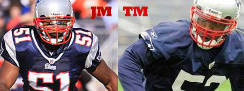 Tyrone McKenzie and Jerod Mayo